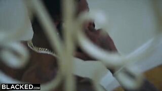 Ivy Wolfe, the stunning blonde bombshell, experiences intense interracial action for the first time