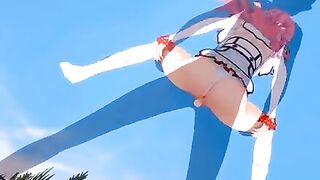 Hentai with Flare Arlgrande getting fucked and sucking for the first time (POV)