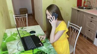 The computer broke down, so I called a friend to fix it, and he fucked me