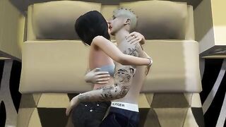 3D Hentai - Justin & Selena sex video in 3D quality
