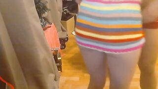 A cute schoolgirl got fucked hard by her boyfriend at home