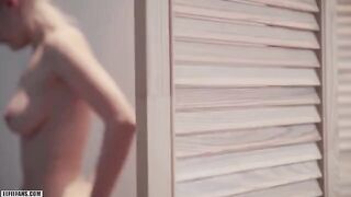 Cute schoolgirl Eva Elfie gets her pussy filled with cum and facial