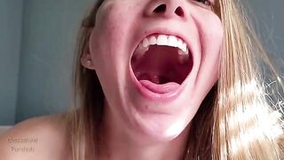 Spit and gagging tour of my mouth