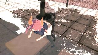 A date with the invisible in 3D hentai style