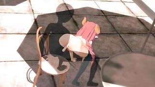 A date with the invisible in 3D hentai style