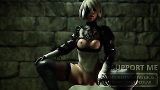 The best Nier Automata 2B sex video to watch in sound 2021