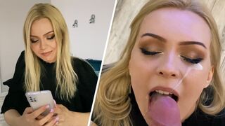 A hot blonde schoolgirl, Lis Evans, got a steamy visit from her neighbor