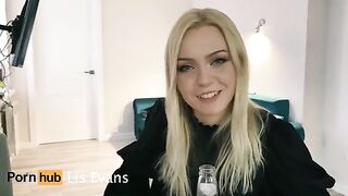 A hot blonde schoolgirl, Lis Evans, got a steamy visit from her neighbor