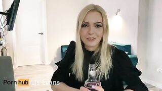 A hot blonde schoolgirl, Lis Evans, got a steamy visit from her neighbor
