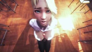 POV Spider Gwen gets fucked by you in 3D at 60 FPS