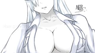 WBC catches you slacking off in a steamy anime JOI scene