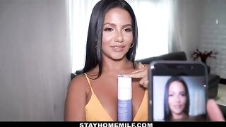 Naughty MILF Rose Monroe lets her stepson take naked pictures for Onlyfans