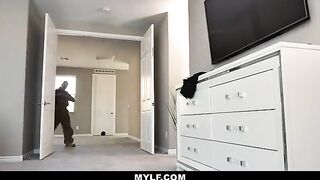 The babysitter Joslyn James got too horny and seduced her boss