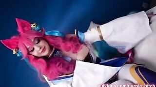 Spirit Blossom Ahri gets her juicy pussy railed hard