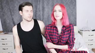 Submissive redhead in her first BDSM experience - fucked hard