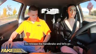 A hot student is being fucked by her fake driving school teacher