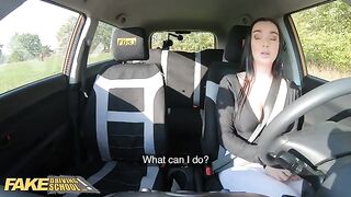 A hot student is being fucked by her fake driving school teacher