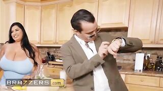 Two horny hussies, Sofia Rose and Ms London, share a double-ended dildo in steamy action