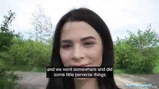 A pervert guy spies on a hot babe taking a piss with his drone and fucks her
