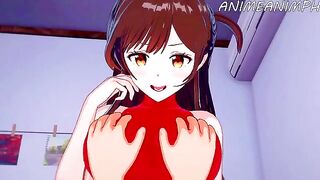 Rent a Girlfriend Chizuru Mizuhara gets fucked hard in a special hentai video
