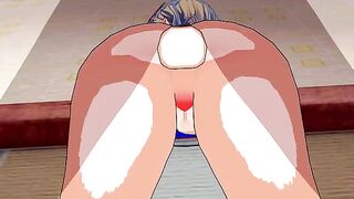Rebecca Bluegarden gets fucked in an anime style
