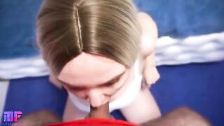 A step mom with big boobs fucks her stepson and gets a load in her mouth