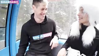 A public encounter with a gorgeous blondie in a sweet spot