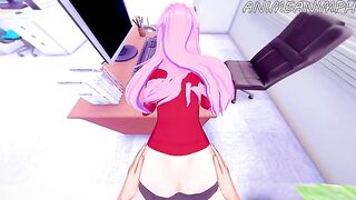 Shikimori Micchon gets fucked from behind in a steamy scene