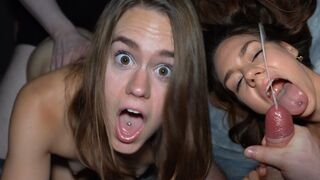 Skinny blonde teen Leria Glow gets fucked hard and deep