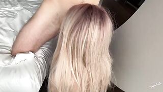 The guy came too early, but brought girlfriend to orgasm after ejaculation