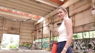 Verena Maxima gets rough fucked in the street by Public Agent