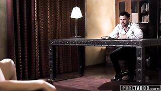Sex Addict Charlotte Sins Convincing Her Sex Counselor to Relapse in a Hardcore Scene