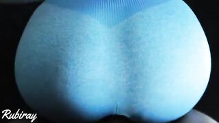 My best friend fucked me doggy, then cummed on my tight pussy in ripped yoga pants