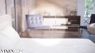 A voluptuous girl Kayley has a sensual sex session with a man
