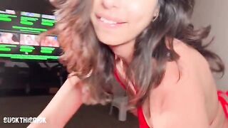 A cute teen girl Reina Rae gets fucked on cam