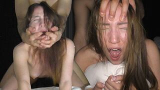 Rough pussy fuck for petite college slut in hardcore action