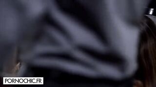 Submissive beauty Claire Castel caught in group sex with Lana Rhoades and others
