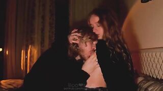 A man made a mess inside the wet and creamy pussy of his girlfriend