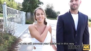 A wife agrees to sex if the husband jerks her off while watching