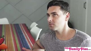 Alyx Star gets her tight pussy creampied by pervert stepbrother in a steamy scene