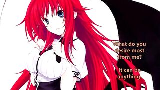 Rias greets her new servant - hentai JOI style