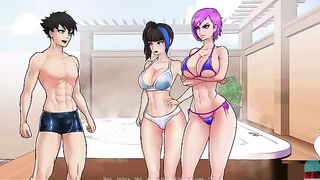 Gameplay with the goddesses in a confined space