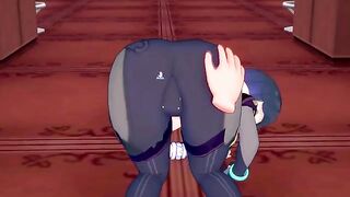 Hentai Yelan gets fucked in doggy style in Genshin Impact