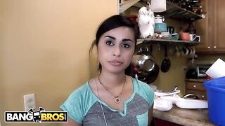 The housekeeper, a hot Latina, gets her pussy fucked hard by Sean Lawless