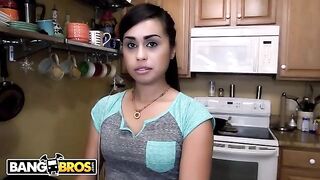 The housekeeper, a hot Latina, gets her pussy fucked hard by Sean Lawless