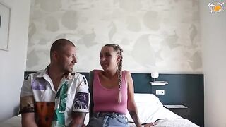 Couple Owiazks have their first experience with dirty talk at the hotel