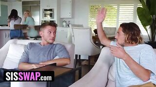 Pervert dudes pretend to be stepsisters' BF, fucked them hard