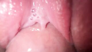 A young guy fucks his stepsister, showcasing a close-up of the intense action