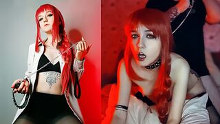 Makima lost control of her Chainsaw Man pet in a steamy cosplay scene