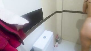 Busty stepmom fucks me thinking I was her husband in the shower